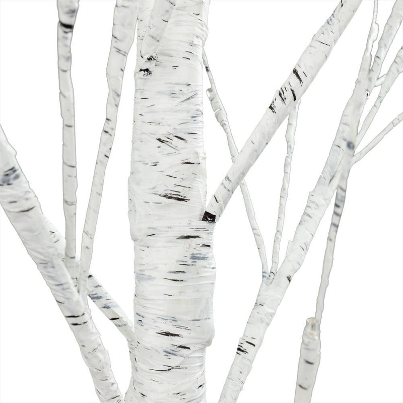 Ktaxon 6Ft Birch Tree 96LED Lights White for Home Festival Party &Christmas Decoration