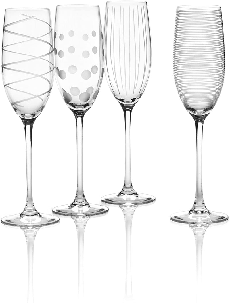 Mikasa Cheers Martini Glass, 10-Ounce, Set of 4 Home & Garden > Kitchen & Dining > Barware Mikasa Champagne Flute Glass 4 Count (Pack of 1)