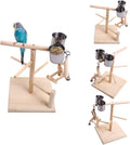 QBLEEV Bird'S Stand Playground Climb Wooden Perches (Bird Stand(14.4" L * 9" W *9.7" H)) Animals & Pet Supplies > Pet Supplies > Bird Supplies QBLEEV bird playgym(7.4"L 7.4"W9.8" H)  
