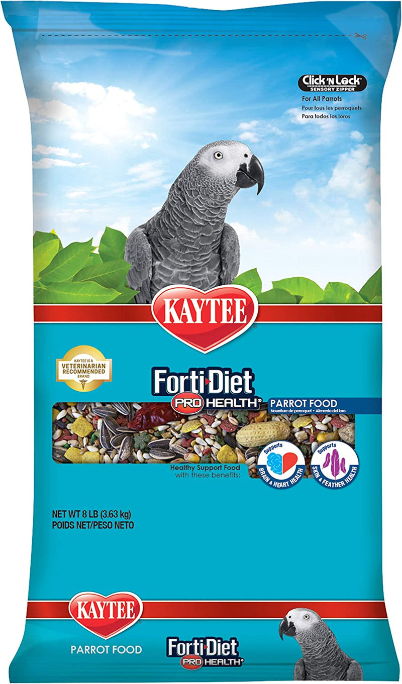 Kaytee Forti Diet Pro Health Bird Food for Parrots, 5-Pound Animals & Pet Supplies > Pet Supplies > Bird Supplies > Bird Food Central Garden & Pet 8 Pound (Pack of 1)  