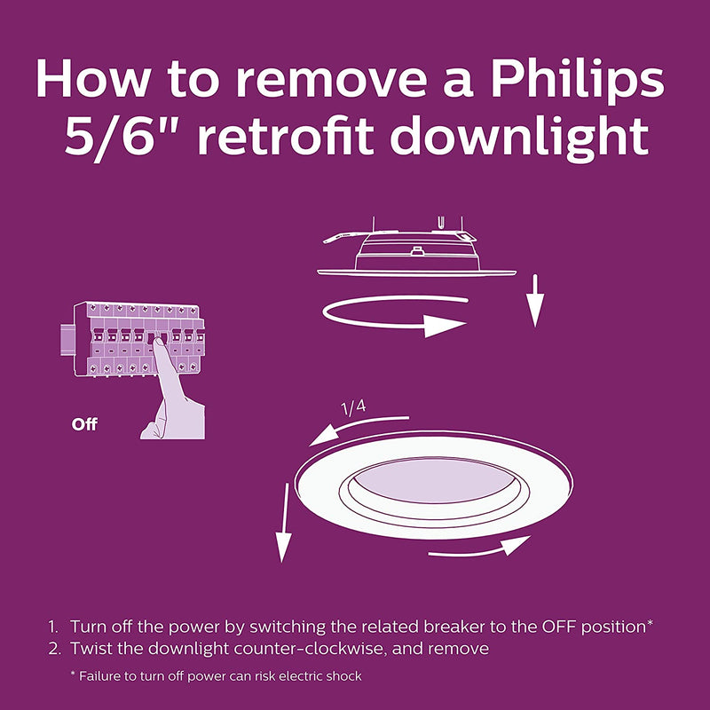 Philips LED Myliving Dimmable 5”/6” Downlight Recessed Lighting Fixture: 650-Lumens, 5000-Kelvin, 11-Watt (65-Watt Equivalent), E26 Medium Screw Base, Daylight, 6-Pack Home & Garden > Lighting > Flood & Spot Lights Philips Lighting   
