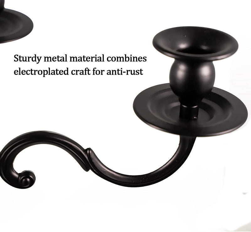Vincidern Black Taper Candle Holders for Dining Table, Halloween Candelabra Centerpieces, Christmas, Home Decorative Candlestick Holder (28 in Tall)  JoYous Import and Export Co.,Ltd.   