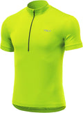 TSLA Men'S Short Sleeve Bike Cycling Jersey, Quick Dry Breathable Reflective Biking Shirts with 3 Rear Pockets Sporting Goods > Outdoor Recreation > Cycling > Cycling Apparel & Accessories TSLA Cycle Long Sleeve Neon Yellow X-Large 