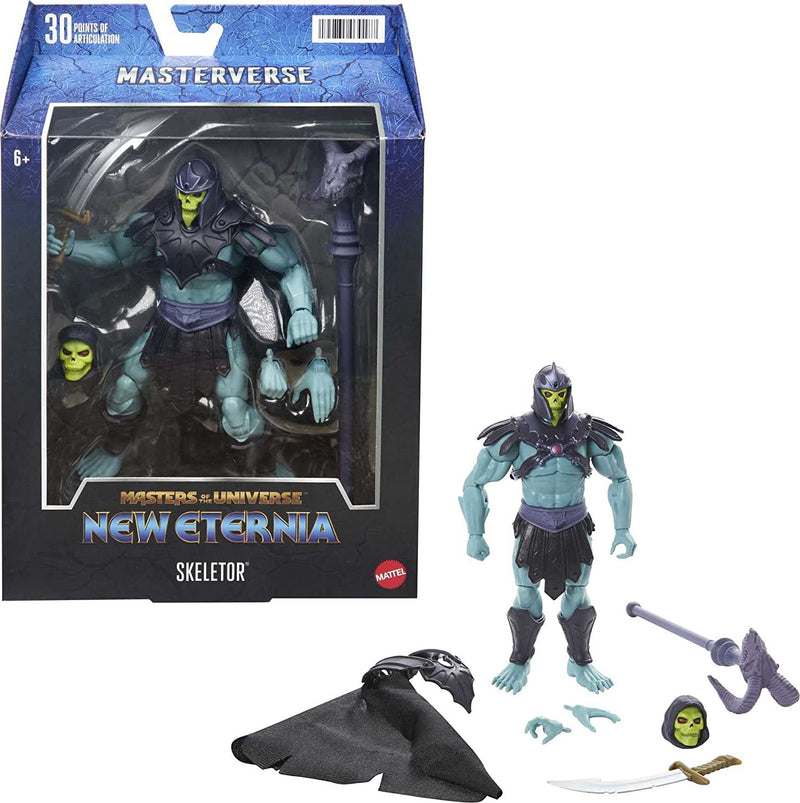 Masters of the Universe Masterverse New Eternia He-Man Action Figure with Accessories, 7-Inch Motu Collectible Gift for Fans 6 Years Old & Up Sporting Goods > Outdoor Recreation > Winter Sports & Activities Mattel Masterverse Barbarian Skeletor  