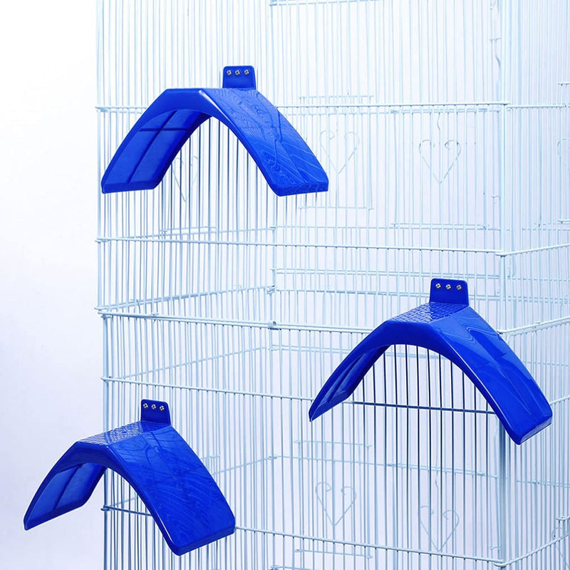 Balacoo 30Pcs Dove Rest Stand Lightweight Plastic Pigeon Perch Roost Bird Dwelling Stand Support Cage Accessories for Dove Pigeon and Other Birds Blue Animals & Pet Supplies > Pet Supplies > Bird Supplies balacoo   