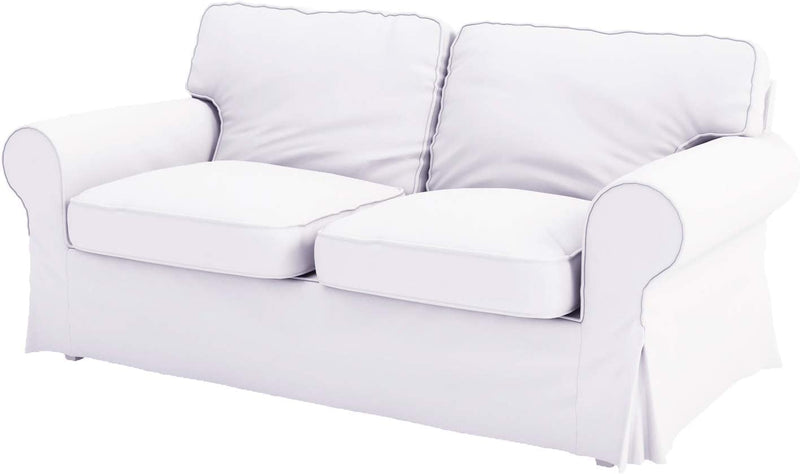 The Dense Cotton Ektorp Loveseat Cover Replacement Is Custom Made Compatible for IKEA Ektorp Loveseat Sofa Slipcover (Heavy Cotton White) Home & Garden > Decor > Chair & Sofa Cushions HomeTown Market Heavy Cotton White  