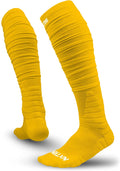 Nxtrnd XTD Scrunch Football Socks, Extra Long Padded Sports Socks for Men & Boys Sporting Goods > Outdoor Recreation > Winter Sports & Activities NXT NXTRND Yellow Large 