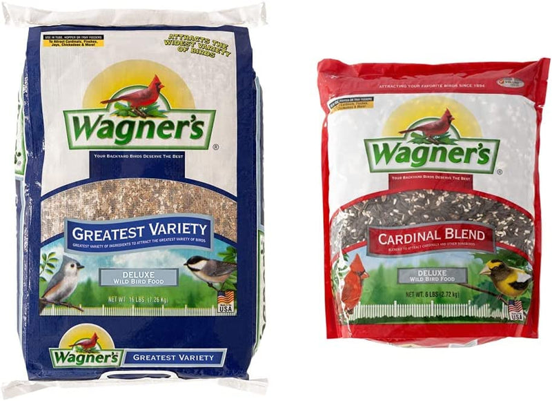 Wagner'S 62059 Greatest Variety Blend Wild Bird Food, 16-Pound Bag Animals & Pet Supplies > Pet Supplies > Bird Supplies > Bird Food Wagner's Bird Food + Bird Food, 6-Pound 16-Pound Bag 