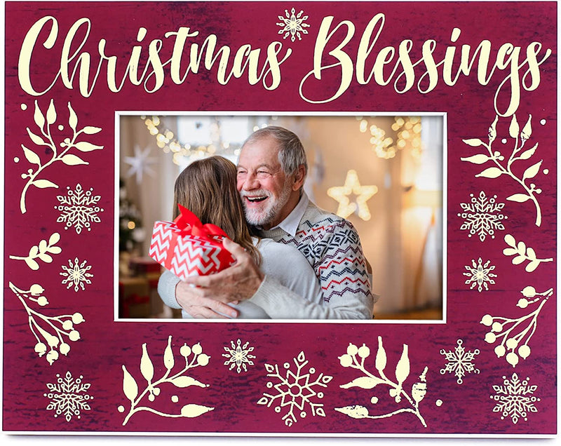 MIMOSA MOMENTS Christmas Sentiment Picture Frame for 6X4 Photo (Merry Christmas) Home & Garden > Decor > Picture Frames MIMOSA MOMENTS Christmas Blessings  