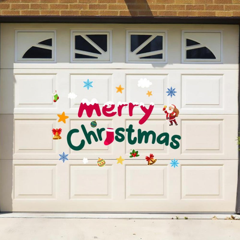 Merry Christmas Garage Door Magnets, Reusable Christmas Garage Door Decorations Set for Window Xmas Holiday Party Decor Supplies Home Home & Garden > Decor > Seasonal & Holiday Decorations& Garden > Decor > Seasonal & Holiday Decorations 704352463 Type C  