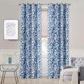 Driftaway Julia Watercolor Blackout Room Darkening Grommet Lined Thermal Insulated Energy Saving Window Curtains 2 Layers 2 Panels Each Size 52 Inch by 84 Inch Blush Home & Garden > Decor > Window Treatments > Curtains & Drapes DriftAway Navy 52'' x 108'' 