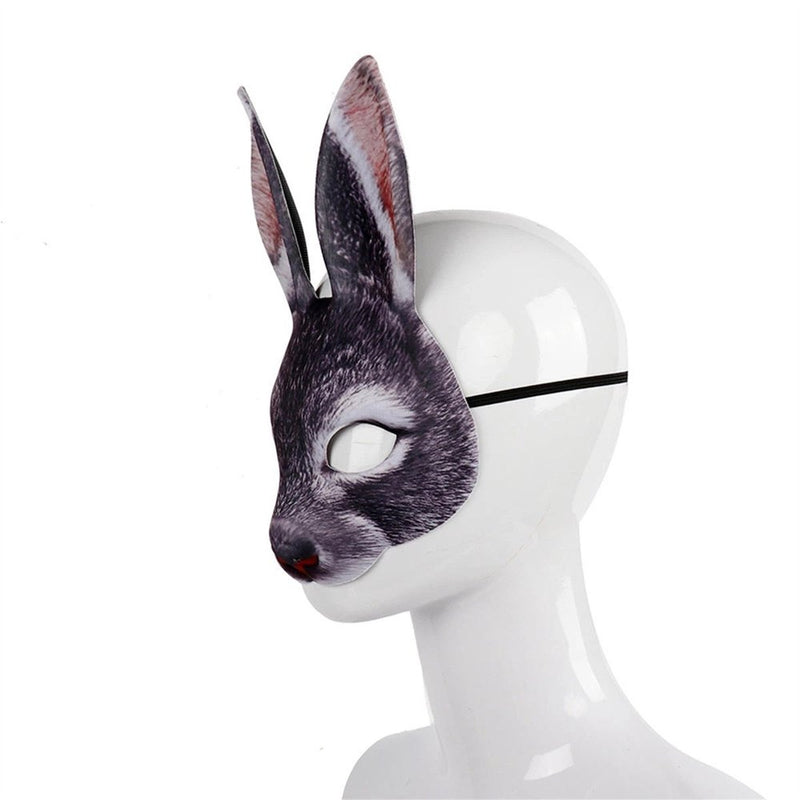 GNEIKDEING Easter Cosplay Party Funny Rabbit Mask Costume Animal Adult Costume Half Mask Apparel & Accessories > Costumes & Accessories > Masks GNEIKDEING   