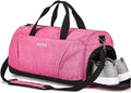 Sports Gym Bag with Wet Pocket & Shoes Compartment for Women & Men Sporting Goods > Outdoor Recreation > Winter Sports & Activities Leolake pink  