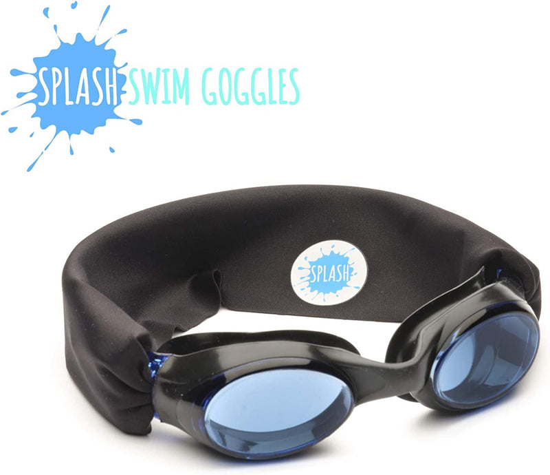 SPLASH SWIM GOGGLES with Fabric Strap - Solid Color Collection- Fun, Fashionable, Comfortable - Adult & Kids Swim Goggles Sporting Goods > Outdoor Recreation > Boating & Water Sports > Swimming > Swim Goggles & Masks Splash Place   