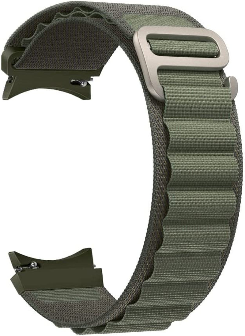 Nylon Watch Band Compatible with Samsung Watch 5 Pro 45Mm / Galaxy Watch 5 40Mm 44Mm / Galaxy Watch 4 40Mm 44Mm / Watch 4 Classic 42Mm 46Mm Bands, Alpine Loop Woven Sport Strap for Men Women - Black Sporting Goods > Outdoor Recreation > Winter Sports & Activities MRTUTOS Green  