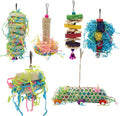 ZOCONE Bird Toys, Bird Foraging Toys, Bird Chewing Toys, Edible Seagrass Woven Parrot Toys, Loofah Hanging Bird Toys for Cockatiels, Parakeets, Medium/Small Parrots, Finch, Lovebirds Animals & Pet Supplies > Pet Supplies > Bird Supplies > Bird Toys ZOCONE NO.4  