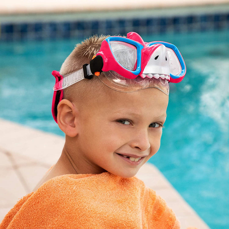 Little Lot Kids Goggles for Swimming 4-7 - Kids Snorkel Mask Pool Goggles with Nose Cover - Kids Swim Mask Glasses for Swimming under Water with Nose Cover - Dog and Shark Snorkel Mask for Kids Sporting Goods > Outdoor Recreation > Boating & Water Sports > Swimming > Swim Goggles & Masks ZKS DESIGN PTY LTD.   