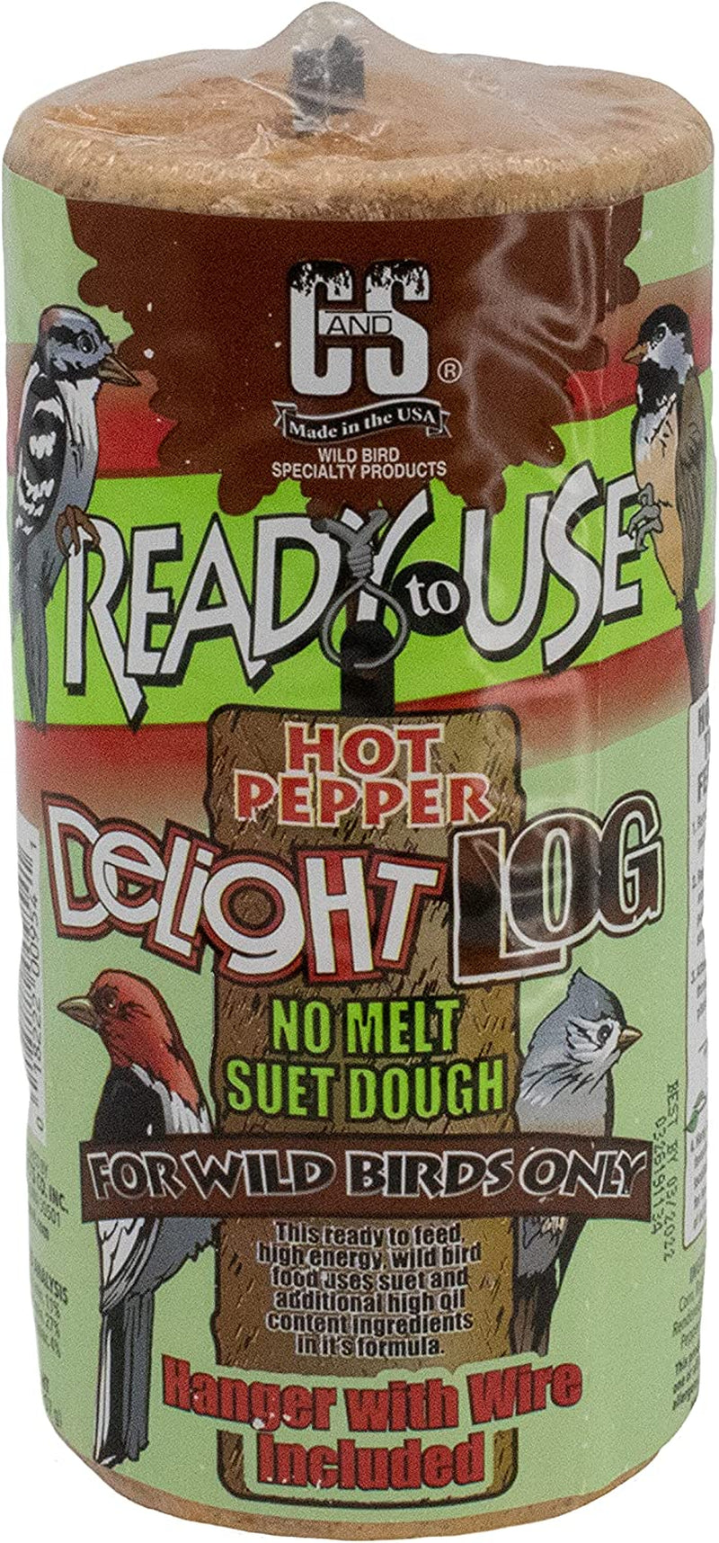 C&S Ready to Use Hot Pepper Delight Log 2 Pounds, 8 Pack Animals & Pet Supplies > Pet Supplies > Bird Supplies > Bird Food Central Garden & Pet   