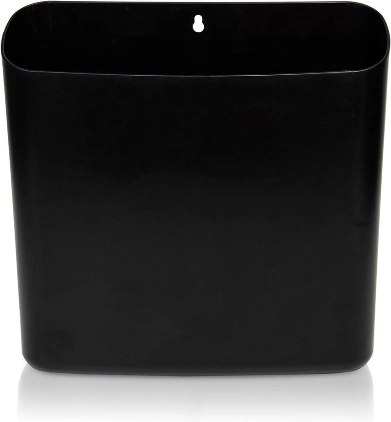 Magnetic Lint Bin for Laundry Room | Farmhouse Retro Magnetic Lint Bin for Laundry Room Storage Decor - Lint Container Space Saving Washer and Dryer Trash Can Solution Wall Mount (Off-White) Home & Garden > Household Supplies > Storage & Organization A.J.A. & MORE Matte Black Blank  