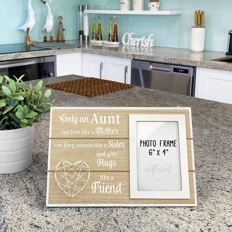 GIFTAGIRL Aunt Gifts for Mothers Day or Birthday - Pretty Mothers Day or Birthday Gifts for Aunt like Our Aunt Picture Frames, Are Sweet Aunt Gifts for Any Occassion, and Arrive Beautifully Gift Boxed Home & Garden > Decor > Picture Frames GIFTAGIRL   
