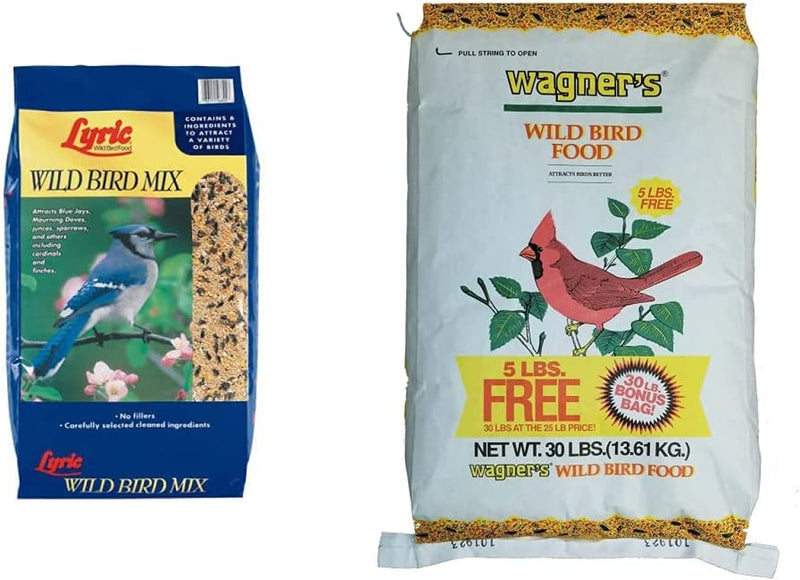 Lyric Wild Bird Mix Bird Seed, Bird Food for outside Feeders, 40 Lb. Bag Animals & Pet Supplies > Pet Supplies > Bird Supplies > Bird Food LEBANON SEABOARD CORP. Bird Mix + Wild Bird Food, 30-Pound 40 lb 