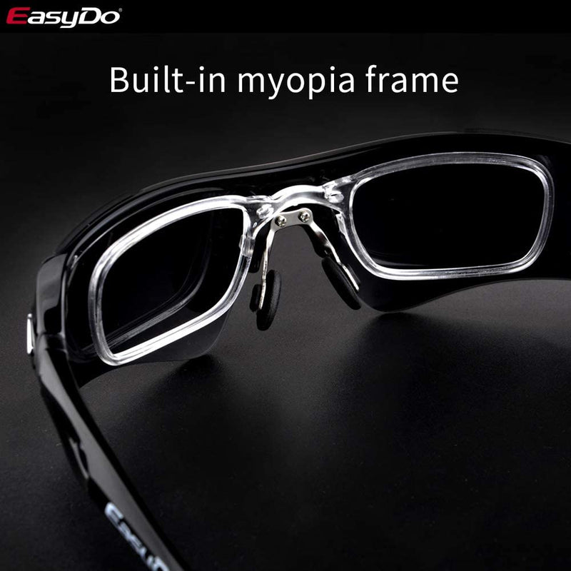 Easydo Sport Cycling Glasses Sunglasses Gafas Mtb Running Riding Eyewear Bicycle Goggles Fietsbril with Headband Sporting Goods > Outdoor Recreation > Cycling > Cycling Apparel & Accessories EASYDO   