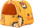 Hamster Nest Warm Cotton Nest Comfortable Large Hideout - Washable Guinea Pig Cage Accessories for Guinea Pigs, Chinchillas, Hamsters, Hedgehogs Small Animal Bed Cage Accessories Rose Red Strawberry S Animals & Pet Supplies > Pet Supplies > Bird Supplies > Bird Cages & Stands AOKID Elk Yellow Large 