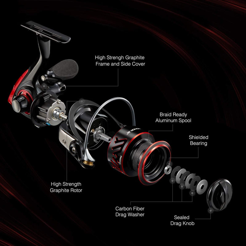 Piscifun Honor XT Spinning Reel - 5.2:1, 6.2:1 High Speed Gear Ratio Fishing Reels- 10+1 Stainless Steel Bearings - Freshwater and Saltwater Spinning Reels Sporting Goods > Outdoor Recreation > Fishing > Fishing Reels Piscifun   