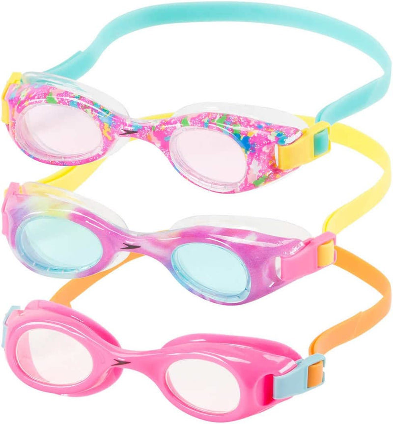 Speedo Kids Swim Goggles Triple Goggle Pack ~ Fun Prints
