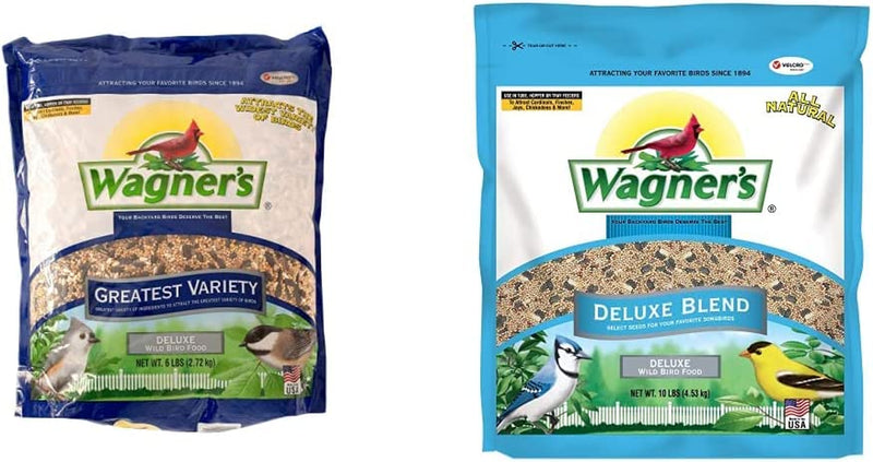 Wagner'S 62059 Greatest Variety Blend Wild Bird Food, 16-Pound Bag Animals & Pet Supplies > Pet Supplies > Bird Supplies > Bird Food Wagner's Bird Food + Deluxe Wild Bird Food 6-Pound Bag 