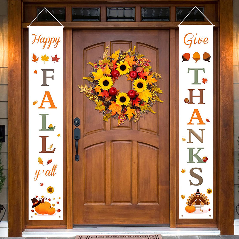 DAZONGE Halloween Decorations Outdoor | Trick or Treat & It'S October Witches Front Porch Banners for Halloween Porch Decor | Fall Decor | Halloween Decorations Indoor  Dazonge Thanksgiving  