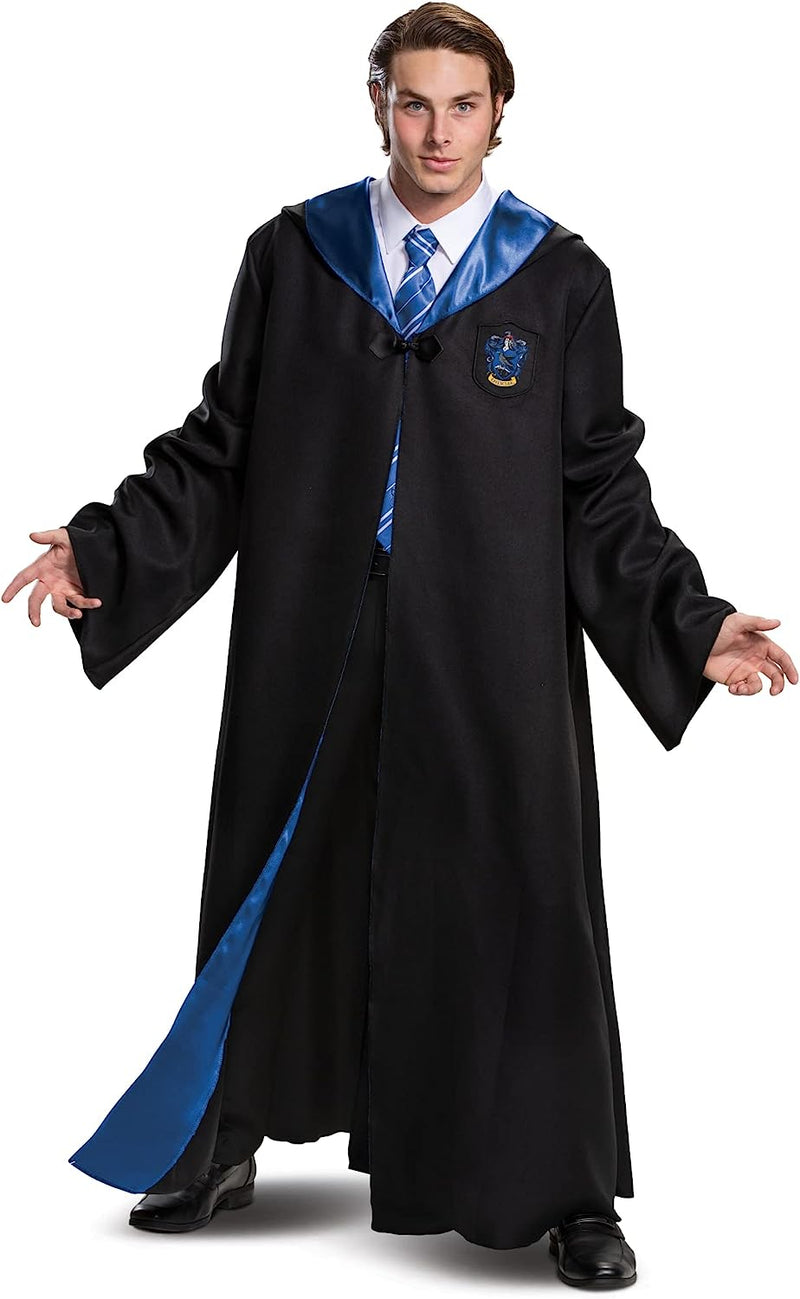 Harry Potter Robe, Deluxe Wizarding World Hogwarts House Themed Robes for Adults, Movie Quality Dress up Costume Accessory  Disguise   