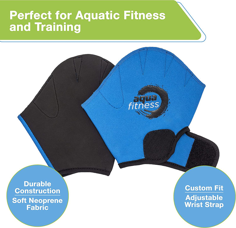 Swim Aqua Fitness Neoprene Premium Webbed Gloves - Size Small/Medium Sporting Goods > Outdoor Recreation > Boating & Water Sports > Swimming > Swim Gloves Swim   