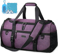 Gym Duffle Bag for Men 40L Waterproof Large Sports Bag with Quick-Drying Towel Travel Duffel Bags with Shoes Compartment and Wet Pocket Weekender Overnight Bag Men Women, Black Home & Garden > Household Supplies > Storage & Organization Lubardy purple 55L 