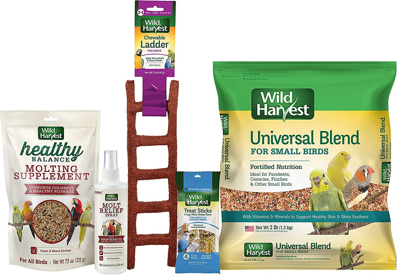 Wild Harvest Daily Blend for Small Birds, 3 Pound (Pack of 1) Animals & Pet Supplies > Pet Supplies > Bird Supplies > Bird Food Spectrum Brands Pet LLC Small Birds 5 Count (Pack of 1) 