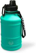 Mayim Stainless Steel Reusable Large Water Bottle Jug | for Sports, Gym, Camping & Outdoors | 2.2L/ 74Oz/ Half Gallon | Premium Collection | Single Walled | Chug Lid | Carry Handle & Strap (Blue) Sporting Goods > Outdoor Recreation > Winter Sports & Activities Mayim Mint  