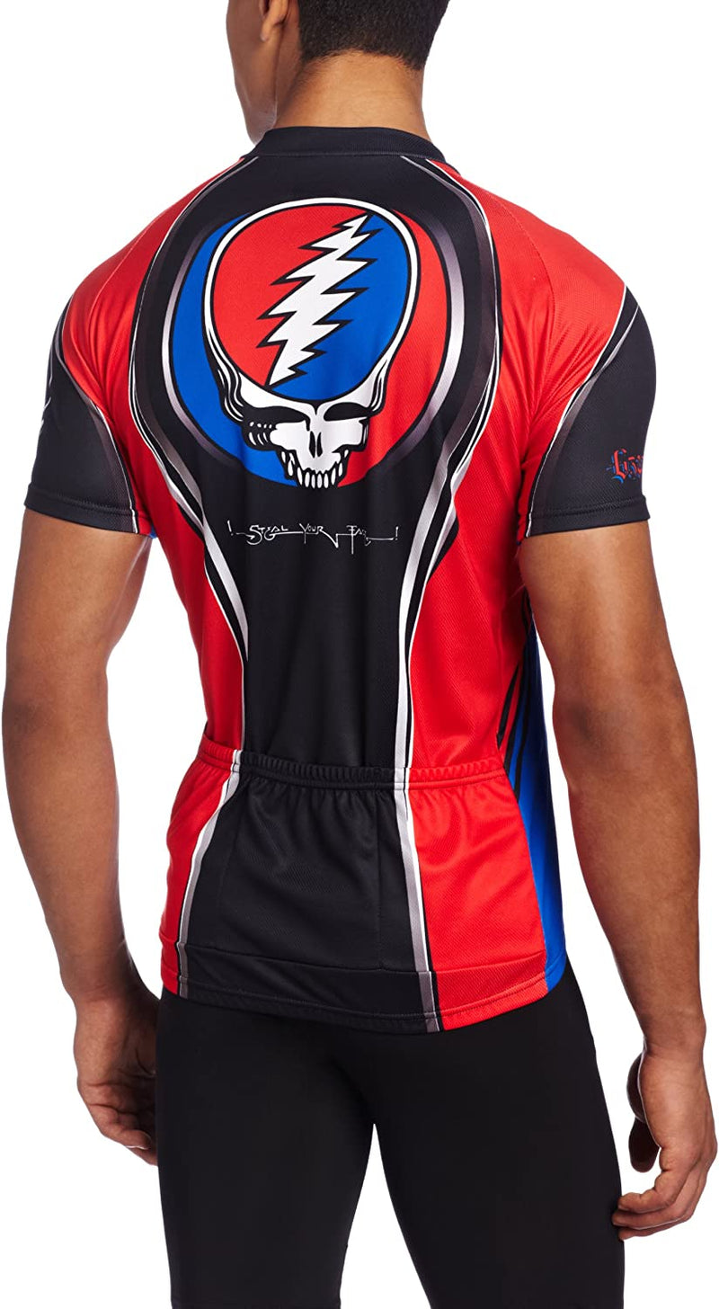 Primal Wear Cycling Jersey Grateful Dead Team Steal Your Face Mens Sporting Goods > Outdoor Recreation > Cycling > Cycling Apparel & Accessories Primal Wear   