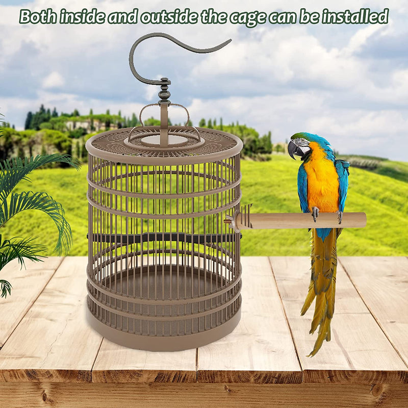 Hamiledyi Bird Perch Bird Stand Bird Cage Accessories Natural Wood Perch 5-Piece Set for Birds Animals & Pet Supplies > Pet Supplies > Bird Supplies Hamiledyi   