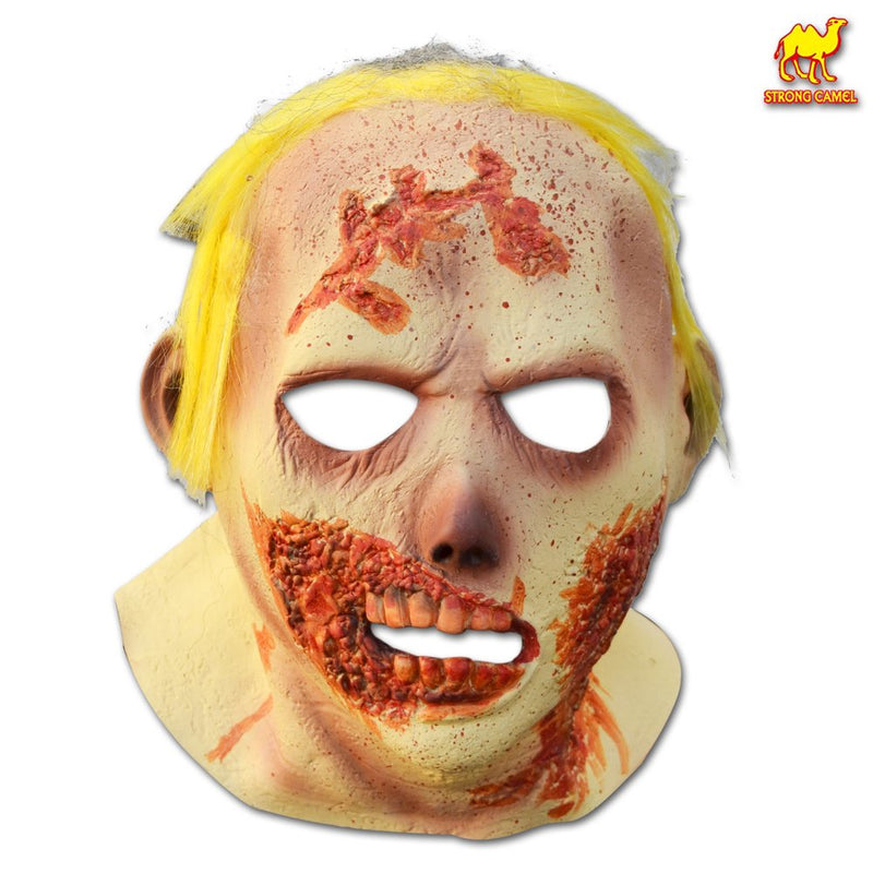 Strong Camel Latex Head Mask Deluxe Novelty Mask for Halloween Costume Party for Adult Apparel & Accessories > Costumes & Accessories > Masks Sunny&nbsp;Outdoor&nbsp;Inc Rotten Zombie  
