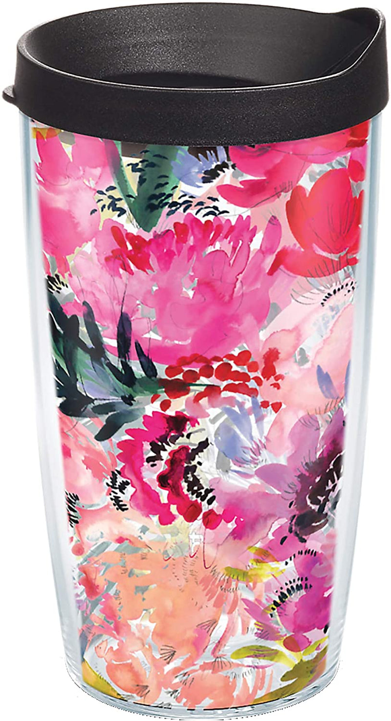 Tervis Made in USA Double Walled Kelly Ventura Floral Collection Insulated Tumbler Cup Keeps Drinks Cold & Hot, 16Oz 4Pk - Classic, Assorted Home & Garden > Kitchen & Dining > Tableware > Drinkware Tervis Perennial Garden 16oz - Classic 