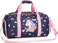 Dance Bag Girls Small Duffle Bag for Kids - Sleepover Overnight Weekender Bag Kids Gym Gymnastics Bag -Duffle Bag for Travel with Shoe Compartment and Wet Pocket/Unicorn Print Home & Garden > Household Supplies > Storage & Organization Jumpopack blue  