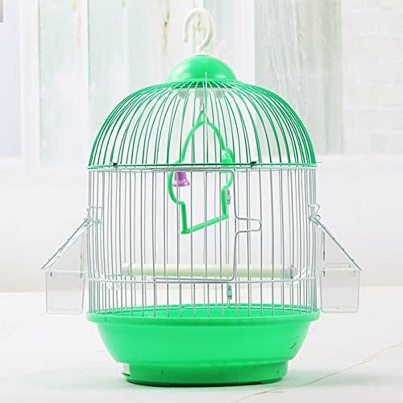 DAPERCI Bird Cage Bird Cage Small Birdcage round Tiger Skin Pearl Parrot Iron Metal Bird Cage Garden Accessories Outdoor Decoration House Outdoor Hanging Birdcages Decor Birdcages (Color : C) Animals & Pet Supplies > Pet Supplies > Bird Supplies > Bird Cages & Stands DAPERCI   