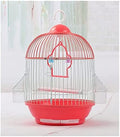 DAPERCI Bird Cage Bird Cage Small Birdcage round Tiger Skin Pearl Parrot Iron Metal Bird Cage Garden Accessories Outdoor Decoration House Outdoor Hanging Birdcages Decor Birdcages (Color : C) Animals & Pet Supplies > Pet Supplies > Bird Supplies > Bird Cages & Stands DAPERCI Grey  