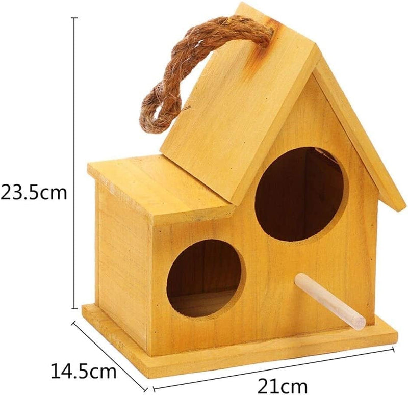 DAPERCI Bird Cage Creative Birdcage Wooden Box Garden Bird Cages Nests Bird House Bird Cage Accessories Birdcages (Color : Grey) Animals & Pet Supplies > Pet Supplies > Bird Supplies > Bird Cages & Stands DAPERCI   