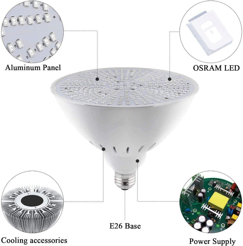 Darineey 120V Pool Led Bulb for Inground Swimming Pool 40W Color Changing Led Pool Light with Remote Control Super Bright LED RGB Pool Bulb for Pentair & Hayward Light Fixture E26 Base Home & Garden > Pool & Spa > Pool & Spa Accessories Shenzhen Jinxisheng Electronics Co. , Ltd   