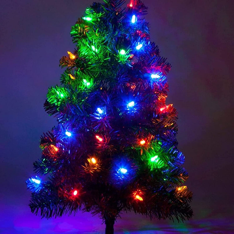 Dazzle Bright 2 Pack Battery Operated Christmas Lights, Each 50 LED 16FT Battery Operated String Lights with 8 Modes, Waterproof Christmas Decorations for Indoor Outdoor Party Decor (Multi-Colored) Home & Garden > Lighting > Light Ropes & Strings Dazzle Bright   