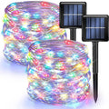 Dazzle Bright 2 Pack Solar String Lights Outdoor, 39.4 FT 120 LED Solar Powered Waterproof Fairy Lights 8 Modes, Copper Wire Lights for Christmas Patio Party Tree Yard Decoration (Warm White) Home & Garden > Lighting > Light Ropes & Strings Dazzle Bright Multicolor  