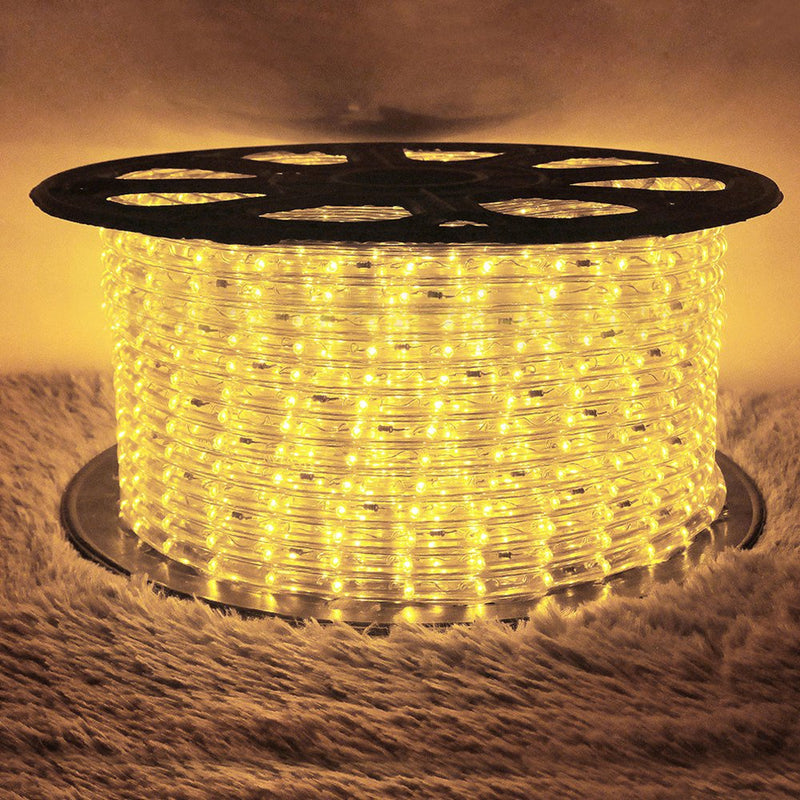 LED Rope Lights 110V Waterproof Connectable String Lights for Indoor Outdoor Garden Decorative Lighting Green Home & Garden > Decor > Seasonal & Holiday Decorations LamQee 100FT (2 x 50FT) Warm White 