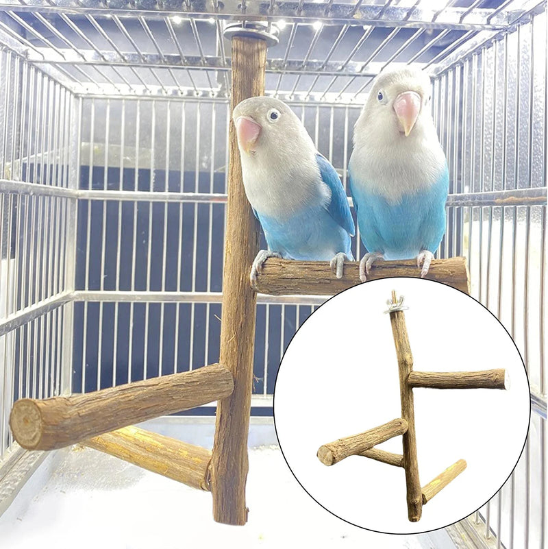 UGPLM Bird Perch Stand Wooden Grinding Chewing Bite Toy Standing Animals & Pet Supplies > Pet Supplies > Bird Supplies UGPLM   