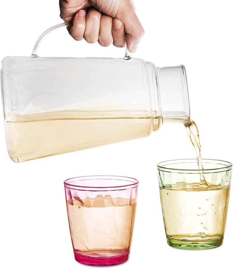 Hedume Set of 6 Unbreakable Premium Drinking Glasses, 6 Colors 10.5 Oz Stackable Tritan Tumbler Cups, BPA Free, Dishwasher Safe Home & Garden > Kitchen & Dining > Tableware > Drinkware Hedume   